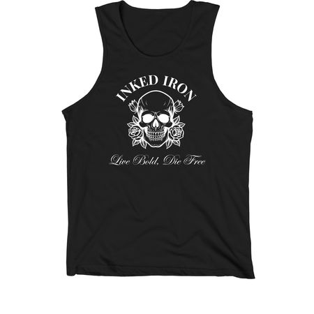 Live Bold, a Black Premium Cotton Tank