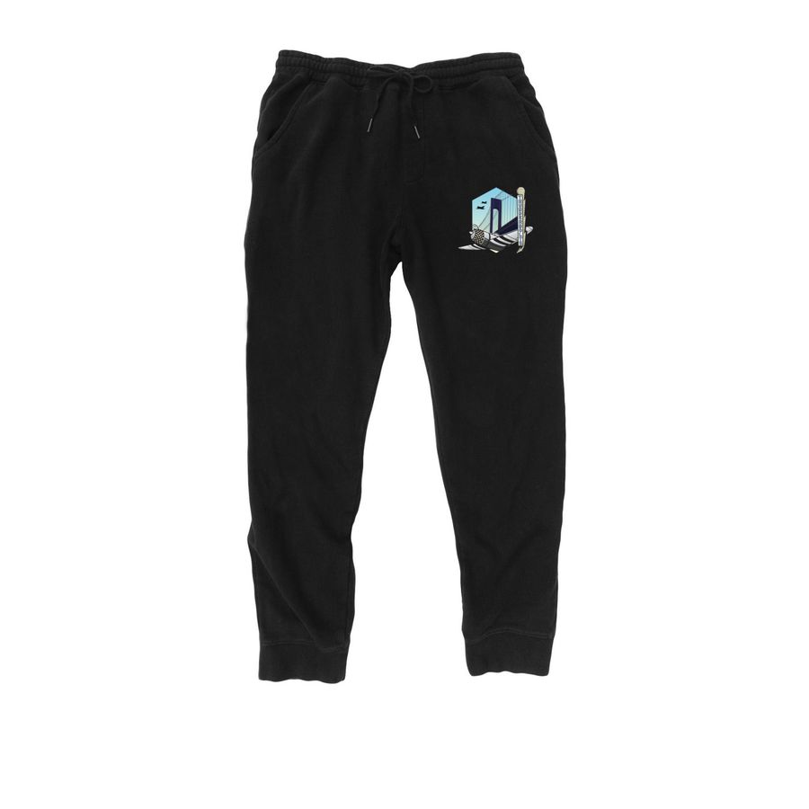 Thunderbolts Away Joggers, a Black Midweight Fleece Joggers