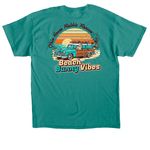 Beach Bunny Vibes, a Jade Dome Classic Unisex Tee (back-view)