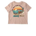 Beach Bunny Vibes, a Fresh Peach Stanley/Stella Women?s Stella Muser Tee (back-view)