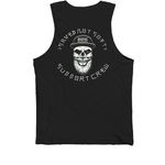 Saved Not Soft, a Black Premium Cotton Tank (back-view)