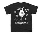 TheBoyNextDoor&nbsp;, a Black Youth Unisex Tee (back-view)