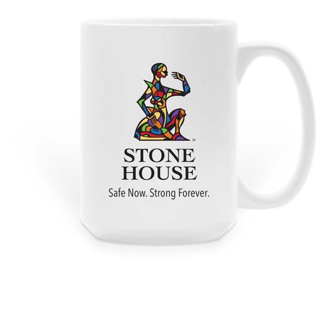 Stone House Mug, a White Large Coffee Mug