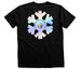 2026 Pride "Snowflake", a Black Heather Premium Unisex Tee (back-view)