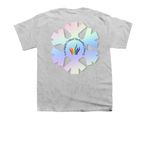 2026 Pride "Snowflake", a Sport Grey Youth Unisex Tee (back-view)