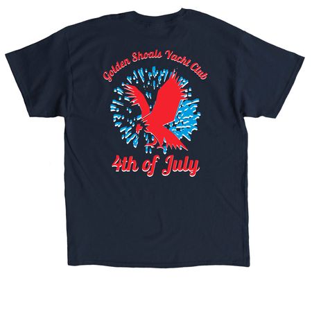 4th of July, a Navy Classic Unisex Tee