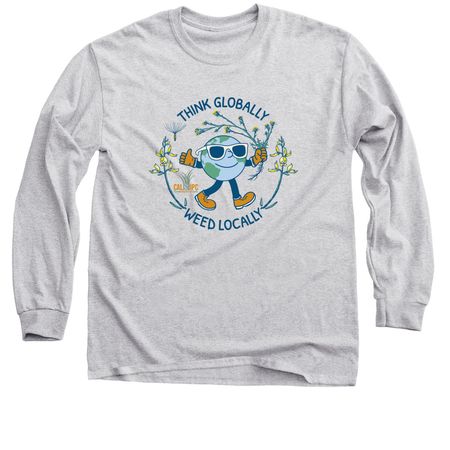 Think Globally, Weed Locally!, a Sport Grey Classic Long Sleeve Tee