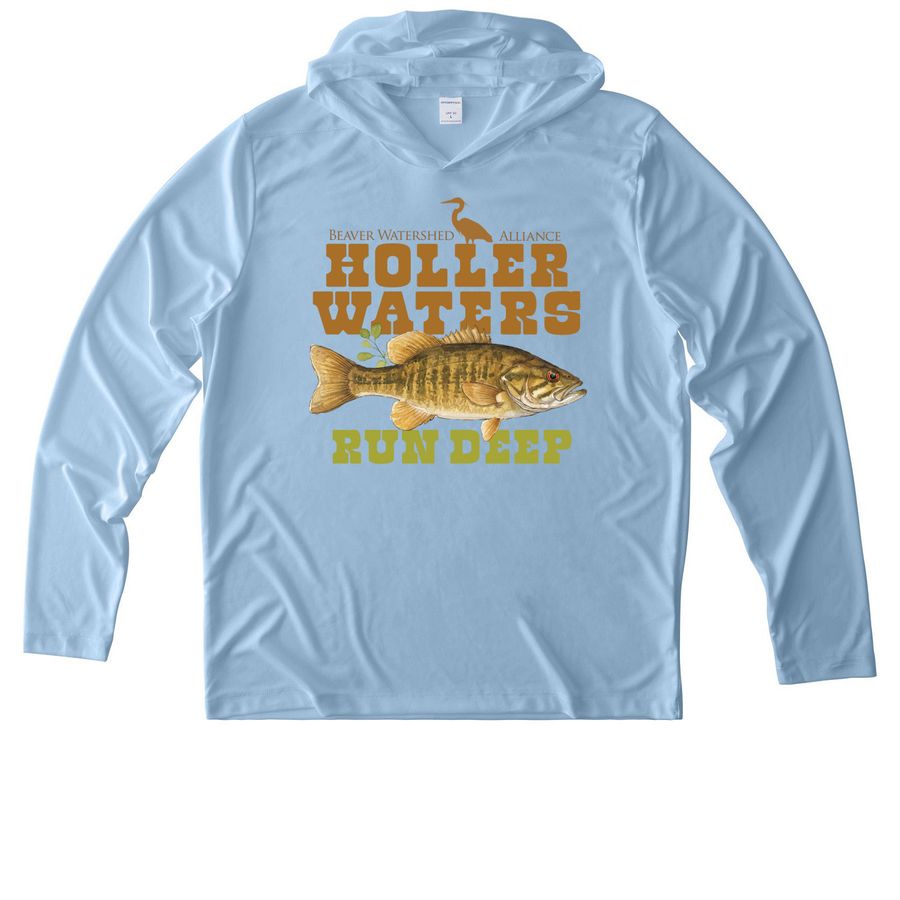 Lake & Lure, a Light Blue UV Performance Long Sleeve Hoodie