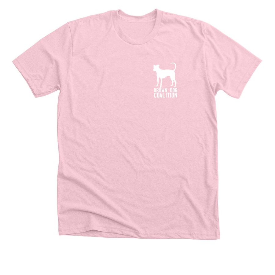10th Anniversary Fundraiser, a Heather Pink Premium Unisex Tee