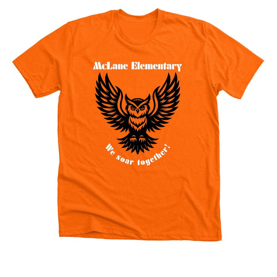 We Soar Together-Tops, a Neon Orange Premium Unisex Tee
