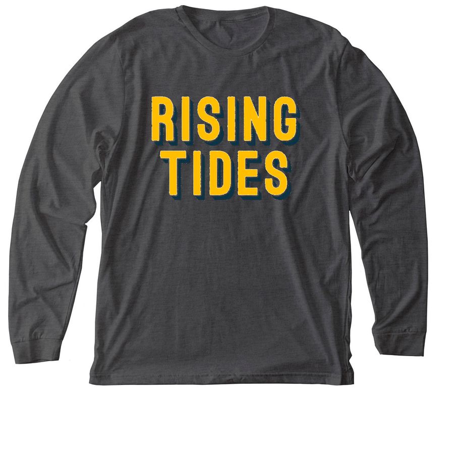 Big Font Long Sleeve, a Dark Grey Heather Premium Long Sleeve Tee