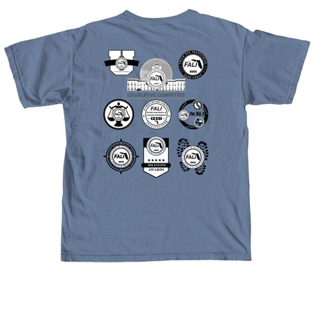 FALI, a Blue Jean Comfort Colors Unisex Tee (back-view)