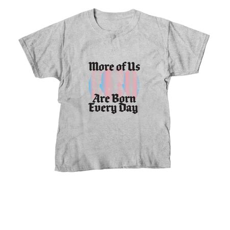 More of Us Are Born Everyday - Baby Heads 2, a Sport Grey Youth Unisex Tee