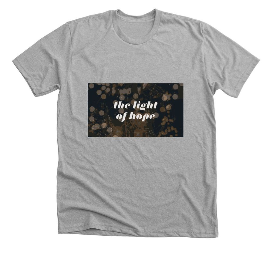 The light of hope&nbsp;, a Athletic Heather Premium Unisex Tee