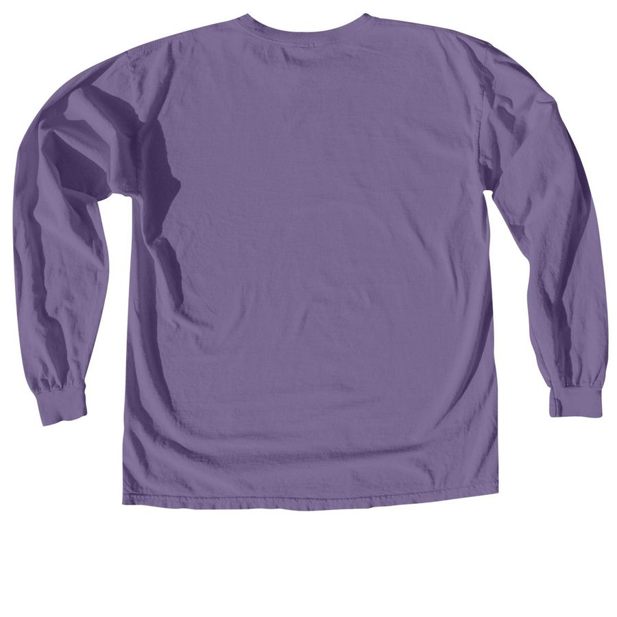 Make ALZ A Memory&nbsp;, a Grape Comfort Colors Long Sleeve Tee (back-view)