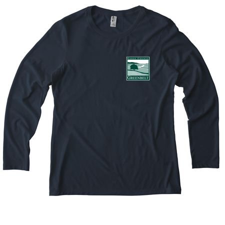 Greenbelt Retro Collection, a Rebel Blue Allmade Eco Triblend Women?s Long Sleeve Tee