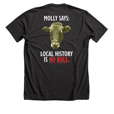 Molly Says (Light Text), a Dark Grey Heather Premium Unisex Tee
