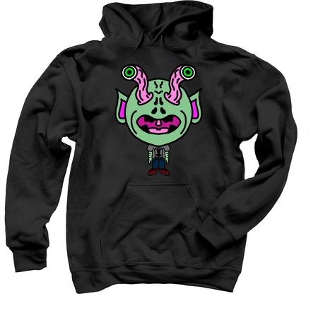 Greep., a Black Pullover Hoodie