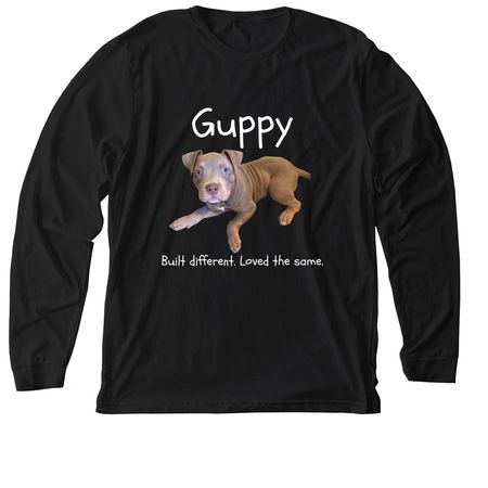Guppy, a Solid Black Blend Premium Long Sleeve Tee
