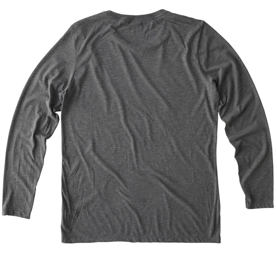 Cole Acres Winter Gear&nbsp;, a Aluminum Grey Allmade Eco Triblend Women?s Long Sleeve Tee (back-view)