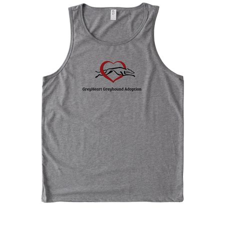 GreyHeart Greyhound Adoption, a Aluminum Grey Allmade Eco Triblend Tank