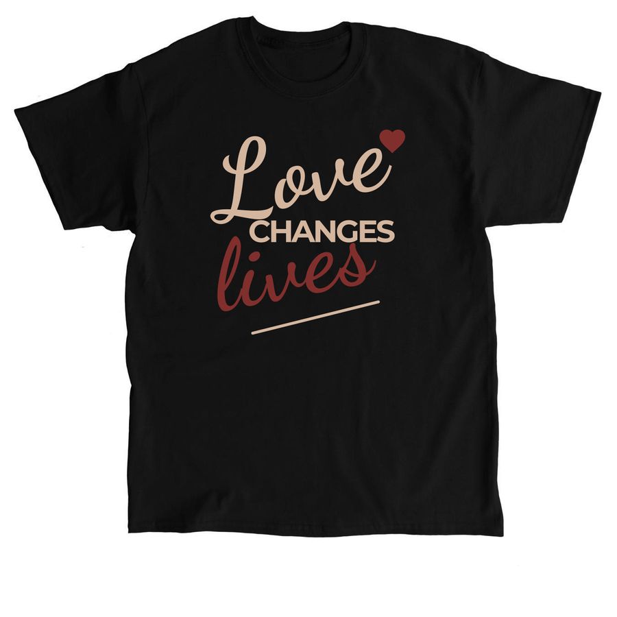 Love Changes Lives: Uganda Mission Fundraiser, a Black Classic Unisex Tee