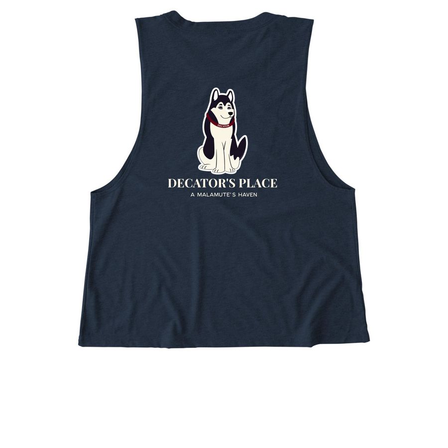 Fundraiser&nbsp;, a Rebel Blue Allmade Eco Triblend Women?s Muscle Tank (back-view)