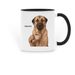 The Fu*k Coffee Mug, a Black Two-Tone Ceramic Mug