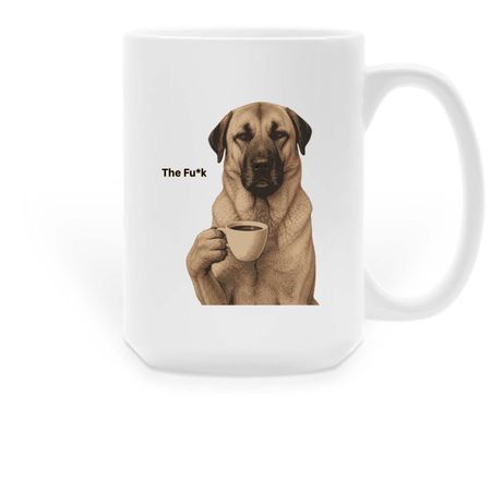 The Fu*k Coffee Mug, a White Large Coffee Mug