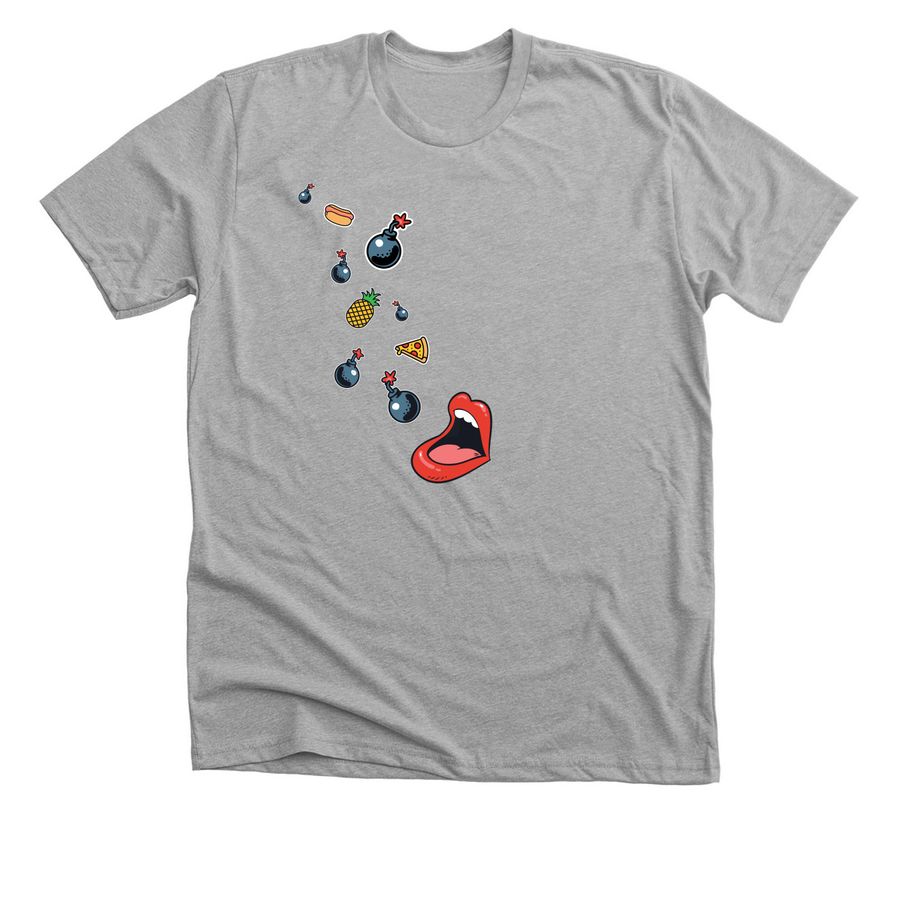 Flavor Bomb T-Shirt, a Athletic Heather Premium Unisex Tee