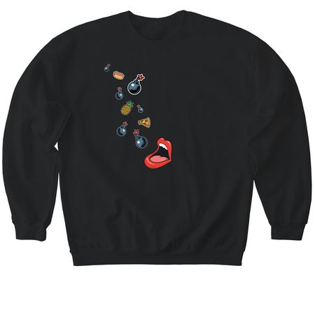 Flavor Bomb T-Shirt, a Black Softstyle Crewneck Sweatshirt