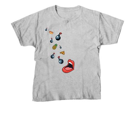 Flavor Bomb T-Shirt, a Sport Grey Youth Unisex Tee