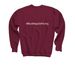 BrisaBrave&nbsp;, a Maroon Youth Crewneck Sweatshirt (back-view)