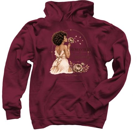 Romanticize the Ordinary 2.0, a Maroon Pullover Hoodie