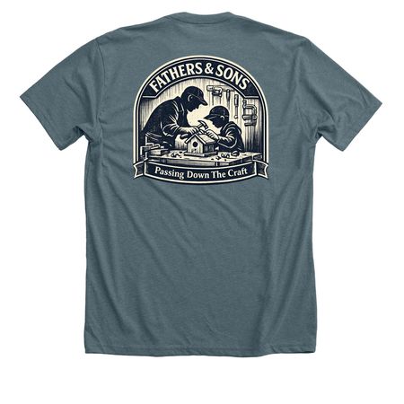 Fathers and Sons Special, a Heather Slate Premium Unisex Tee
