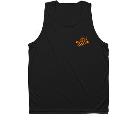 Athletic Mudcats, a Black Unisex Performance Tank