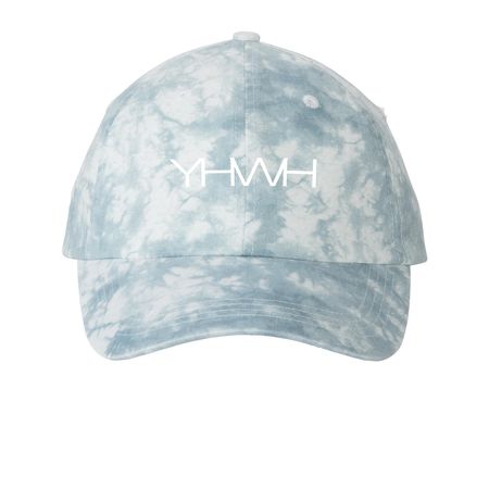 YHWY, a Light Blue Printed Tie Dye Baseball Hat