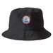 Hot Dish Hats, a Black Printed Bucket Hat