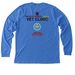 Easily Distracted By Weiners, a Heather True Royal Premium Long Sleeve Tee (back-view)