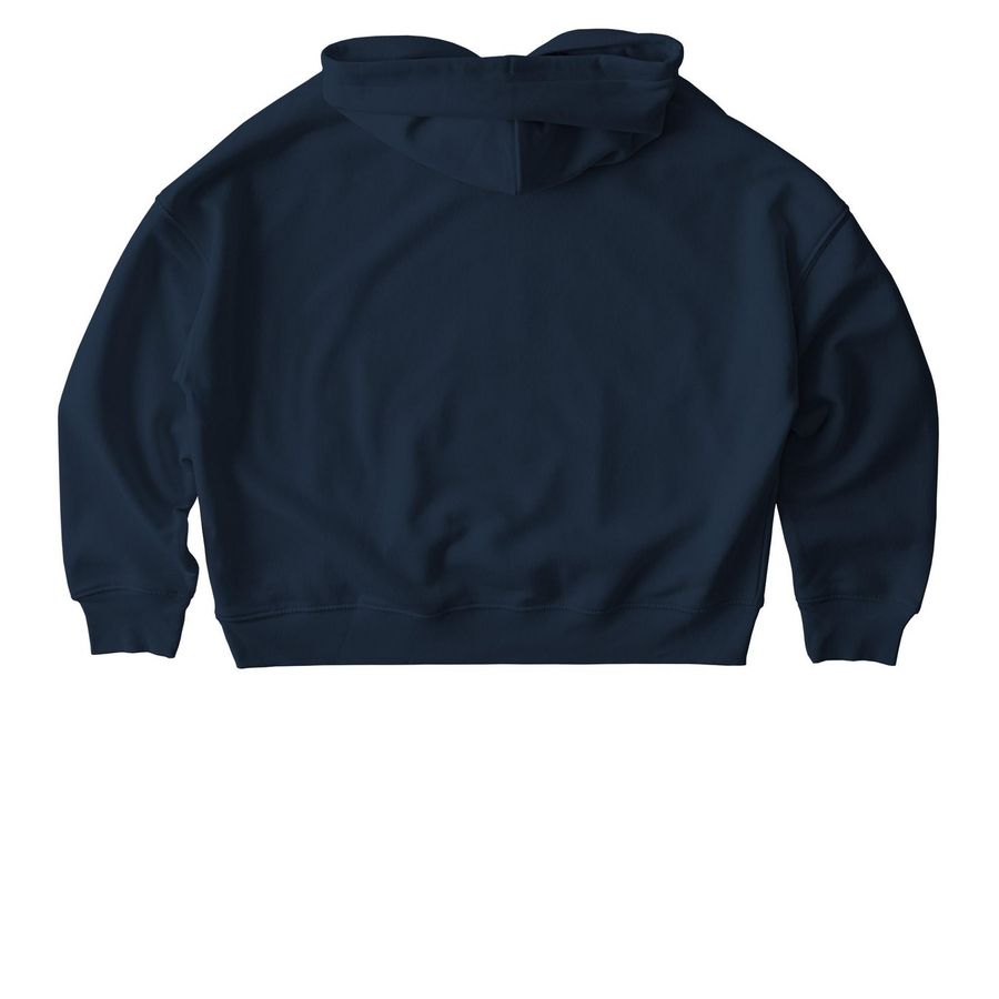 I Love ME Tee2, a French Navy Stanley/Stella Women?s Stella Nora Pullover Hoodie (back-view)
