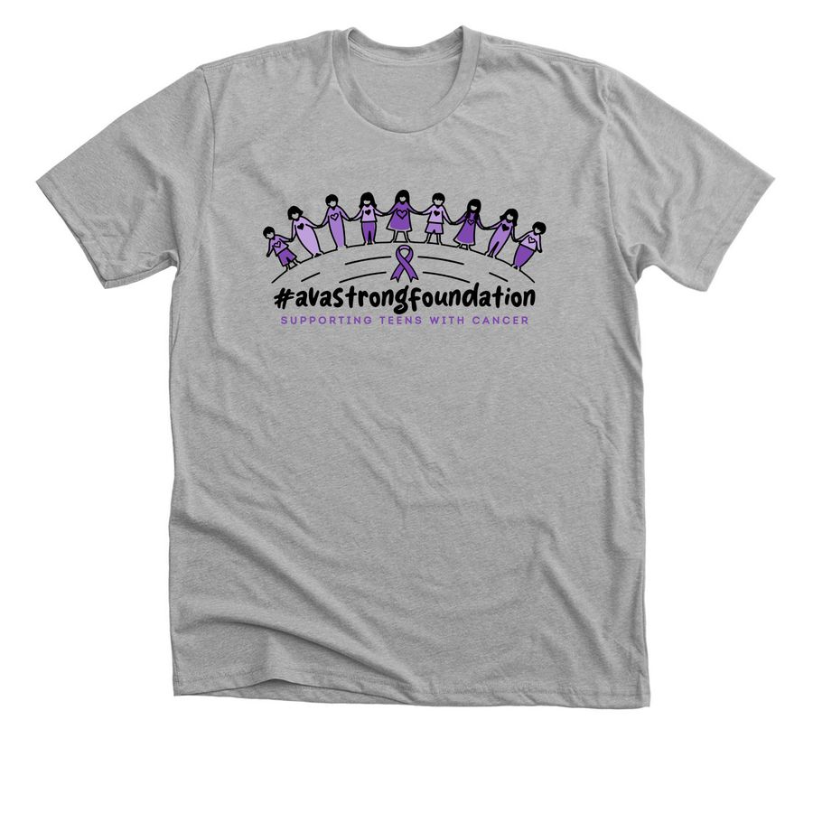 #avastrongfoundation, a Athletic Heather Premium Unisex Tee