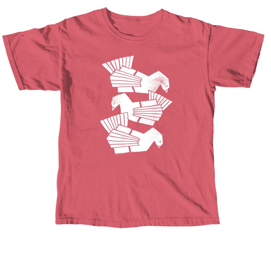 The Three Gratitudes, a Crimson Comfort Colors Unisex Tee