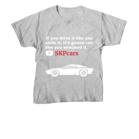 SKPcars Wreck it shirt, a Sport Grey Youth Unisex Tee