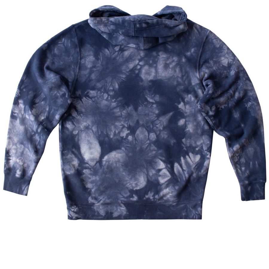 I Have Football Practice, a Navy Youth Tie Dye Pullover Hoodie (back-view)
