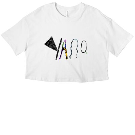 YANA - May 2026, a White Women?s Cropped Cotton Tee