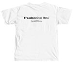 Hands Off Colorado (Light), a White Comfort Colors Unisex Tee (back-view)