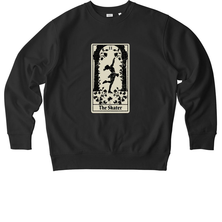 The Figure Skater Tarot, a Black Stanley/Stella Unisex Changer 2.0 Crewneck Sweatshirt