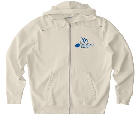 Dark Logo Zip Hoodies, a Natural Raw Stanley/Stella Unisex Cultivator 2.0 Zip Up Pullover Hoodie