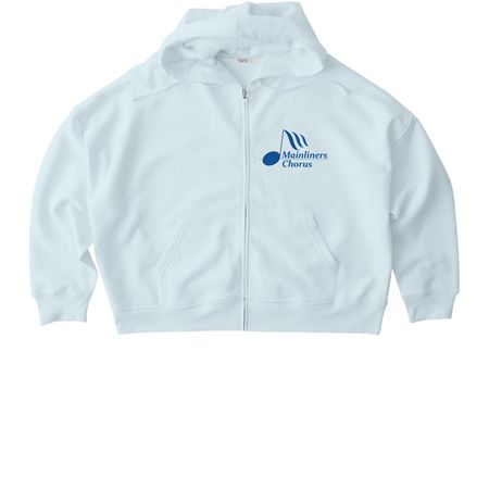 Dark Logo Zip Hoodies, a Blue Ice Stanley/Stella Women?s Stella Ida Zip Up Pullover Hoodie