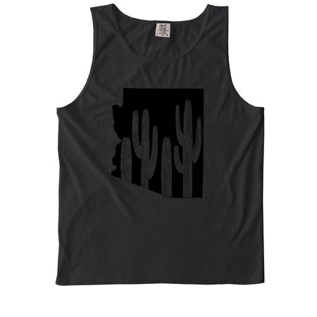 Arizona cactus&nbsp;, a Black Comfort Colors Tank Top
